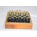 Wooden chess board natural stone pieces toy games gift 6 inch x 6 inch